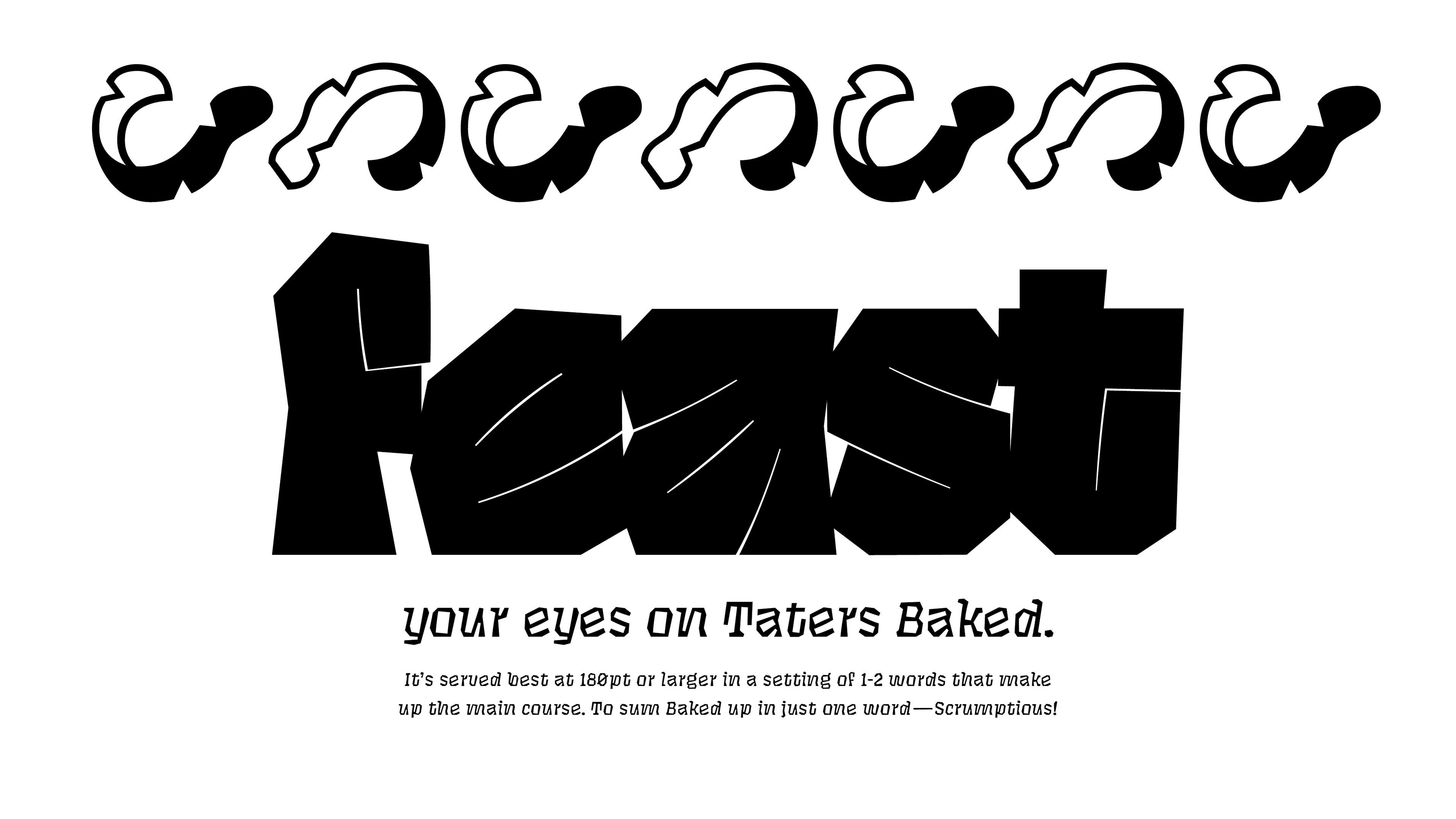 Taters Book Font preview